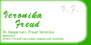 veronika freud business card